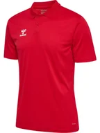 Koszulki męskie - Koszulka poliestrowa sportowa Hummel Essential 24 Polo czerwona r. XL - miniaturka - grafika 1