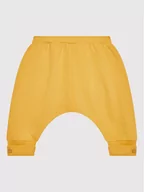 Spodnie i spodenki dla dziewczynek - United Colors Of Benetton Spodnie dresowe 3QW0AF00H Żółty Regular Fit - miniaturka - grafika 1