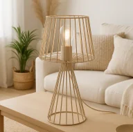 Lampy stojące - Ekstrawagancka druciana lampa stołowa K-5816 z serii LIVIA - miniaturka - grafika 1