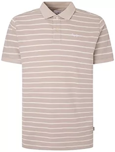 Pepe Jeans Pepe Stripes męska koszulka polo, Brązowy (malt), XS - Koszulki męskie - miniaturka - grafika 1