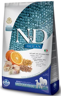 Farmina Ocean Adult Mini Codfish&Spelt&Orange 2,5 kg - Sucha karma dla psów - miniaturka - grafika 2