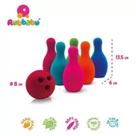 Zabawki i gry sportowe - Rubbabu , zestaw do gry w kręgle - miniaturka - grafika 1