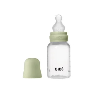 BIBS BUTELKA PLASTIC PP ze smoczkiem antykolkowym z silikonu medycznego, pojemność 150 ml, SAGE - Butelki dla niemowląt - miniaturka - grafika 1