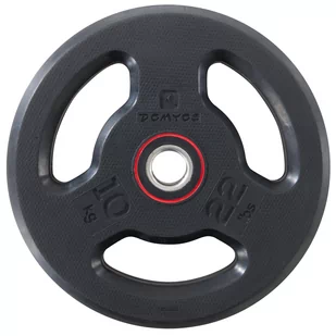 Talerz do treningu siłowego Corength z kauczukową powłoką 28 mm / 10 kg - Obciążenia - miniaturka - grafika 1
