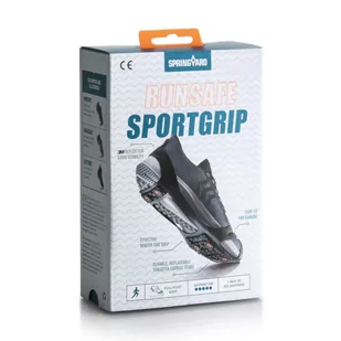 Nakładki Antypoślizgowe Na Buty Springyard Runsafe SportGrip U Czarne (5045000001) - Gumy, taśmy, ekspandery - miniaturka - grafika 1