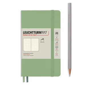Notatnik Leuchtturm1917 Pocket A6, miękka oprawa, kropki, sage - Notesy i bloczki - miniaturka - grafika 1