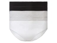 Majtki damskie - esmara® Figi damskie z bawełną, 5 par (Czarny/szary/biały, XL (48/50)) - miniaturka - grafika 1