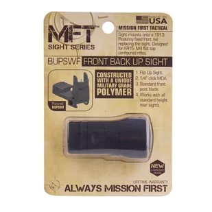 MFT - Celownik muszka Back Up Polymer Flip Up Front Sight - Czarny - BUPSWF-BL - Amunicja i osprzęt ASG - miniaturka - grafika 7