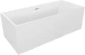 Wanny - Mexen Vigo wanna wolnostojąca 178,5 x 80 cm, biała, przelew chrom - 51251788000-01 - miniaturka - grafika 1