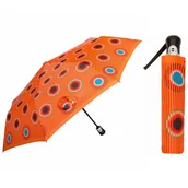 Parasole - Automatyczna parasolka damska marki Parasol, skórzana rączka - miniaturka - grafika 1