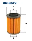 Filtry oleju - Filtron Filtr oleju OM523/2 - miniaturka - grafika 1