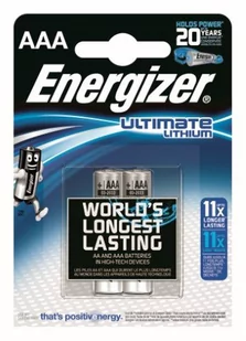 Energizer 4 x bateria foto litowa L92 Ultimate Lithium R03 AAA - Baterie i akcesoria - miniaturka - grafika 2