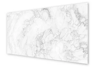 Panel kuchenny HOMEPRINT Uniwersalny biały marmur 125x50 cm - Dekoracje domu - miniaturka - grafika 1
