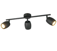 Lampy sufitowe - NANCY R86263032 regulowana lampa ścienna sufitowa czarny mat 3xGU10 - miniaturka - grafika 1