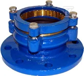 Łączniki, trójniki, kształtki - Łącznik Rk Do Rur Pe Pcv Dn100 Pn16 Epdm Dz110 - miniaturka - grafika 1