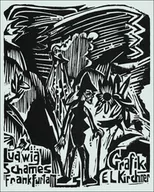 Plakaty - Ludwig Schames, Frankfurt am, Ernst Ludwig Kirchner - plakat 30x40 cm - miniaturka - grafika 1