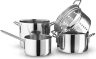 Zestawy garnków i patelni - Komplet garnków Eva Solo stal nierdzewna 4 szt. - miniaturka - grafika 1