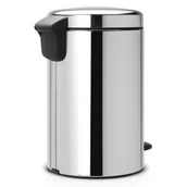 Kosze na śmieci - Brabantia BRABANTIA NewIcon kosz pedałowy 12 l stal polerowana 11 38 88 + 20 zł na pierwsze zakupy 11 38 88 - miniaturka - grafika 1