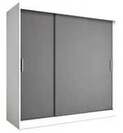 Szafy - Szafa przesuwna 200 cm biały+ antracyt K3-S05 - miniaturka - grafika 1