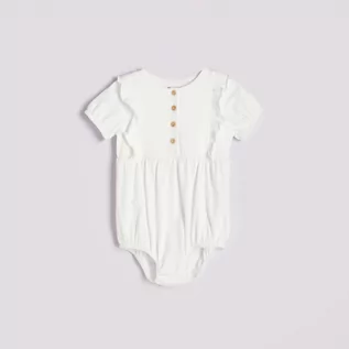 Body dla niemowląt - Reserved - Body z falbankami przy rękawach - Biały - grafika 1