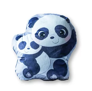Poduszka przytulanka Kształtka 33x22 Panda biała czarna - Kołdry i poduszki dla dzieci - miniaturka - grafika 1