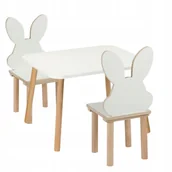 Zestawy mebli dla dzieci - stolik i krzesełka dla dzieci 50 x 70 x 47cm dwa krzesełka zestaw mebli - miniaturka - grafika 1