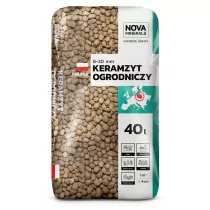 NOVA MINERALS Keramzyt ogrodniczy 8-20 mm 40l brązowy - Ziemia ogrodowa - miniaturka - grafika 1