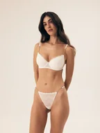 Biustonosze - Biustonosz push-up Bonjour Esotiq biały 65F - miniaturka - grafika 1