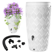 Zbiorniki na deszczówkę - Zbiornik na deszczówkę Reveret z donicą 240L biały - miniaturka - grafika 1