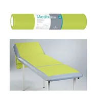 Kosmetyczne akcesoria jednorazowe - Podkład higieniczny na rolce 60cm x 50cm limonkowy podfoliowany 54g MedixPro 80szt - miniaturka - grafika 1
