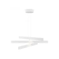 Lampy sufitowe - Lampa wisząca Origami biała LED 46W 4000K 2300lm wym: 18,7 x 80 x 80 cm aluminium Maytoni - miniaturka - grafika 1