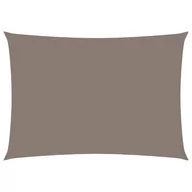 Parasole ogrodowe - VidaXL Prostokątny żagiel ogrodowy, tkanina Oxford, 4x5 m, taupe - miniaturka - grafika 1