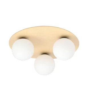 Emibig Kenzo lampa sufitowa 3-punktowa brązowa/biała 1142/3B 1142/3B - Lampy sufitowe - miniaturka - grafika 2