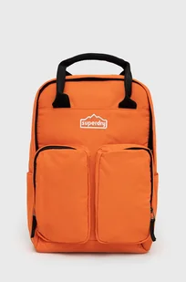 Superdry plecak damski kolor pomarańczowy duży gładki - Plecaki - miniaturka - grafika 1