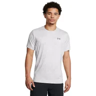 Koszulki sportowe męskie - Męska koszulka treningowa Under Armour Vanish Elite Vent Prtd SS - szara - UNDER ARMOUR - miniaturka - grafika 1