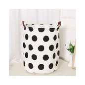 Pudła i pojemniki do przechowywania - Pojemnik Kosz Worek Na Zabawki Lub Pranie Kropki 35X45 Cm Or2Wz26 - miniaturka - grafika 1