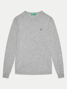 United Colors Of Benetton Sweter 1032C106W Szary Regular Fit - Swetry dla chłopców - miniaturka - grafika 1
