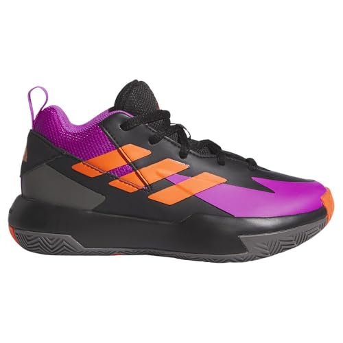 adidas Cross Em Up Select Mid Trainers Kids, Trampki Pończochy inne niż piłkarskie, Core Black/Purple Burst/Impact Orange, 33 EU, Core Black Purple Burst Impact Orange, 33 EU