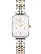 Zegarki damskie - ZEGAREK DAMSKI DANIEL WELLINGTON Quadro Lumine Bezel 5-Link Two-Tone DW00100671 + BOX (zw519g) - miniaturka - grafika 1