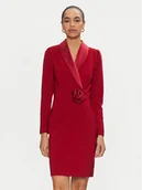 Sukienki - Rinascimento Sukienka koktajlowa CFC0019793002 Czerwony Regular Fit - miniaturka - grafika 1