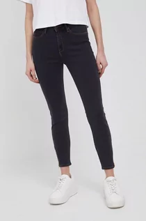 Spodnie damskie - Lee jeansy SCARLETT HIGH ZIP WASHED BLACK damskie high waist - grafika 1