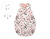 Śpiworki dla dzieci - Śpiworek niemowlęcy całoroczny ocieplany 75 cm- róże sepia - miniaturka - grafika 1