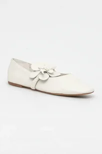 Aldo baleriny skórzane FLORALINA kolor beżowy 13966794 - Baleriny - miniaturka - grafika 1