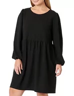 Sukienki - Vila Women's ViSTRUCTA L/S Dress/TB sukienka, czarna, XS, czarny, XS - miniaturka - grafika 1