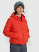 Kurtki i płaszcze dla chłopców - 4F Kurtka puchowa z wypełnieniem syntetycznym chłopięca - czerwona 122 (6-7 lat) - miniaturka - grafika 1