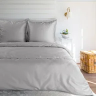 Pościel - Pościel 160x200 z koronką srebrna satynowa Retro 6 Eurofirany - miniaturka - grafika 1