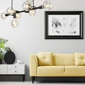 Lampy sufitowe - Euluna Lampa sufitowa Eliza, 8-punktowa, czarna - miniaturka - grafika 1