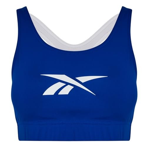 Reebok Damski biustonosz sportowy z dużym logo