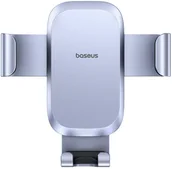 Uchwyty samochodowe do telefonów - Baseus Uchwyt samochodowy grawitacyjny do smartfona na kratkę nawiewu - szary Uchwyt samochodowy grawitacyjny do smartfona na kratkę nawiewu - szary - miniaturka - grafika 1