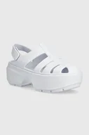 Sandały damskie - Crocs sandały Stomp Fisherman Sandal damskie kolor niebieski na platformie 209938 - miniaturka - grafika 1